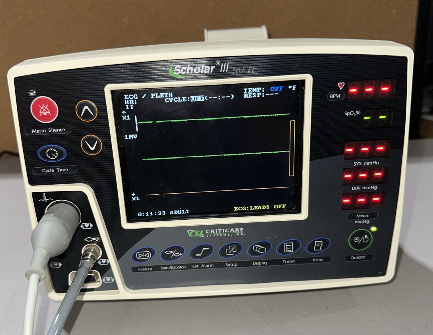 Criticare Scholar III 507 EL - Tested to Power On, Includes Power Cord & Misc