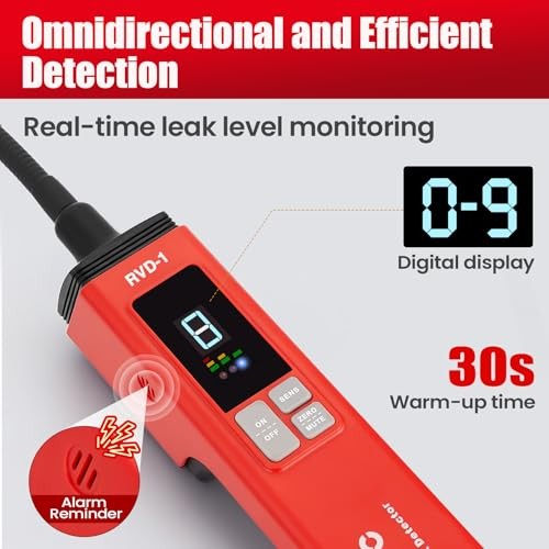 RVD1 HVAC Leak Detector - Heated Diode Sensor - Battery Powered RVD1