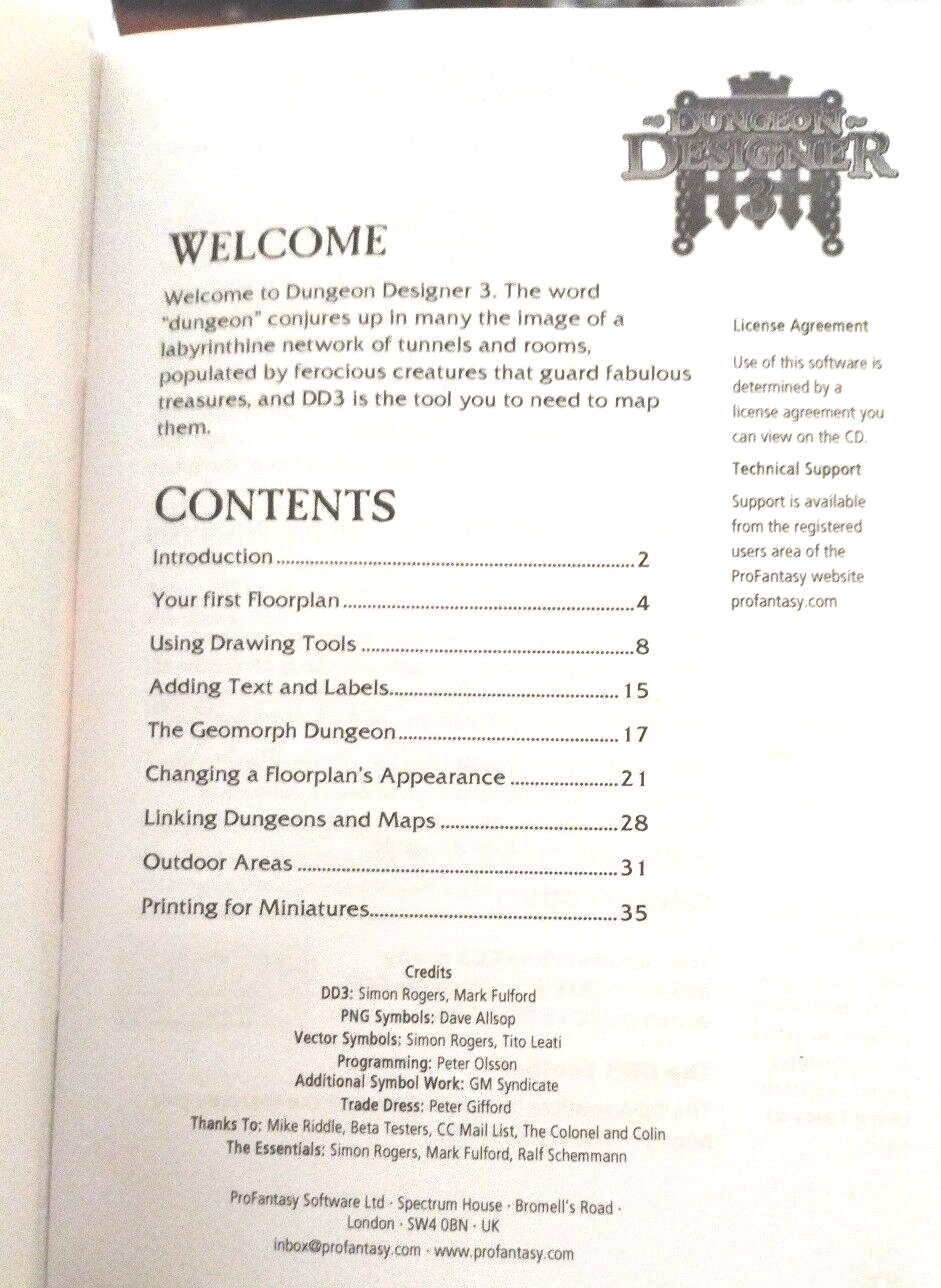 Pro Fantasy Software Dungeon Designer 3 + Symbols CD