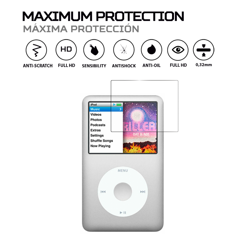 ANTISHOCK Screen protector for Apple iPod Classic 7