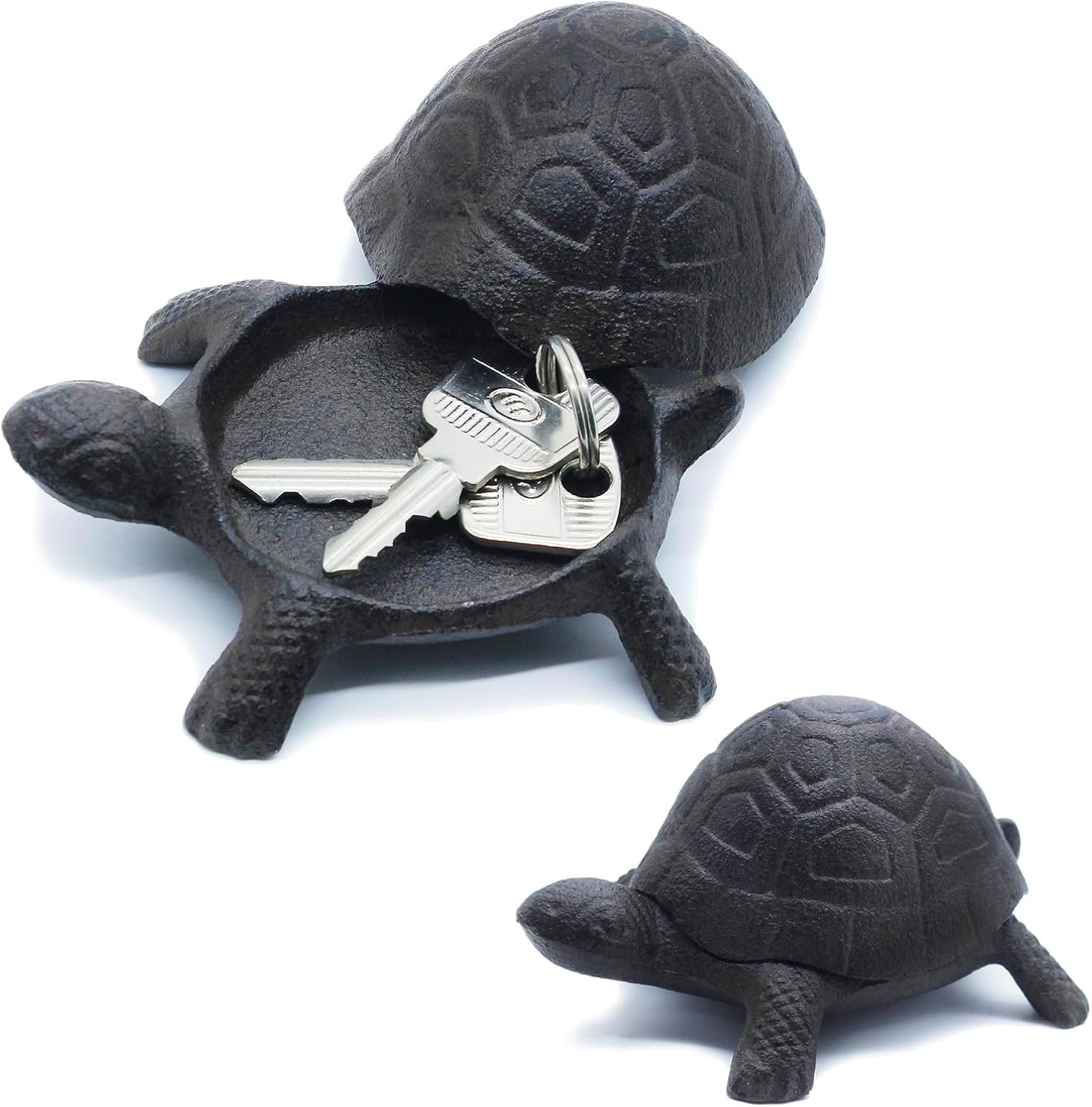 Cast Iron Turtle Key Hider for outside Hide a Key Outdoor Hidden Key Holder