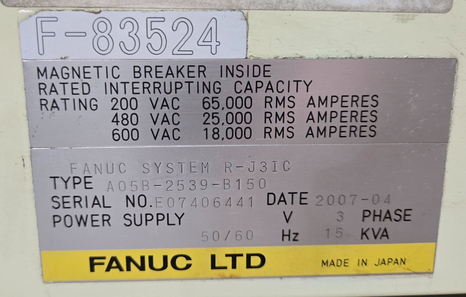 FANUC M900IA/350 Complete with R-J3iC Controller USED