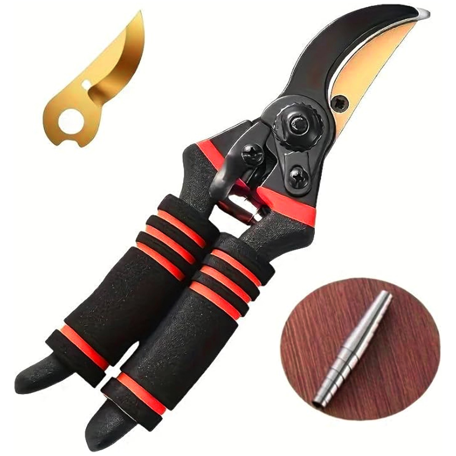 Professional Garden Pruning Shears Stainless Steel Sharp Tree Trimmers Hand Tool