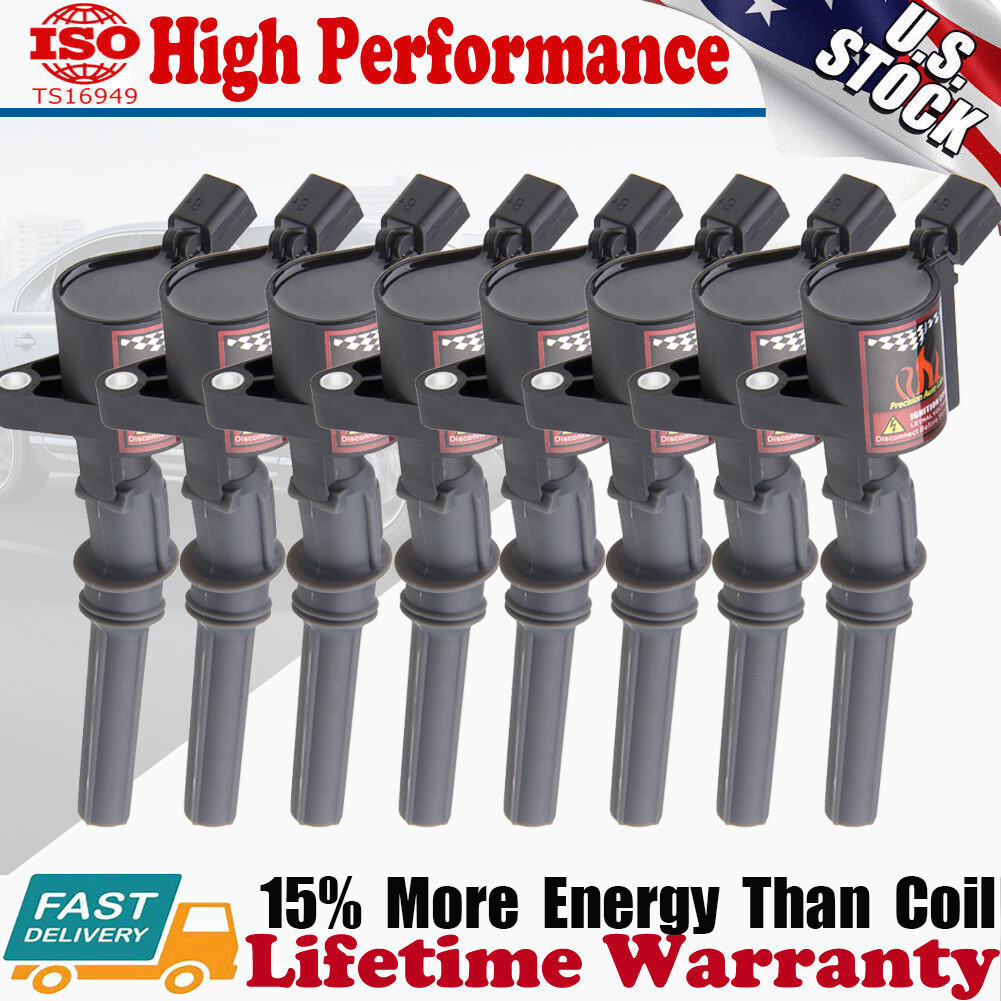 Super Energy 8 Pack Ignition Coils DG508 For Ford F150 F250 F550 4.6/5.4L V8