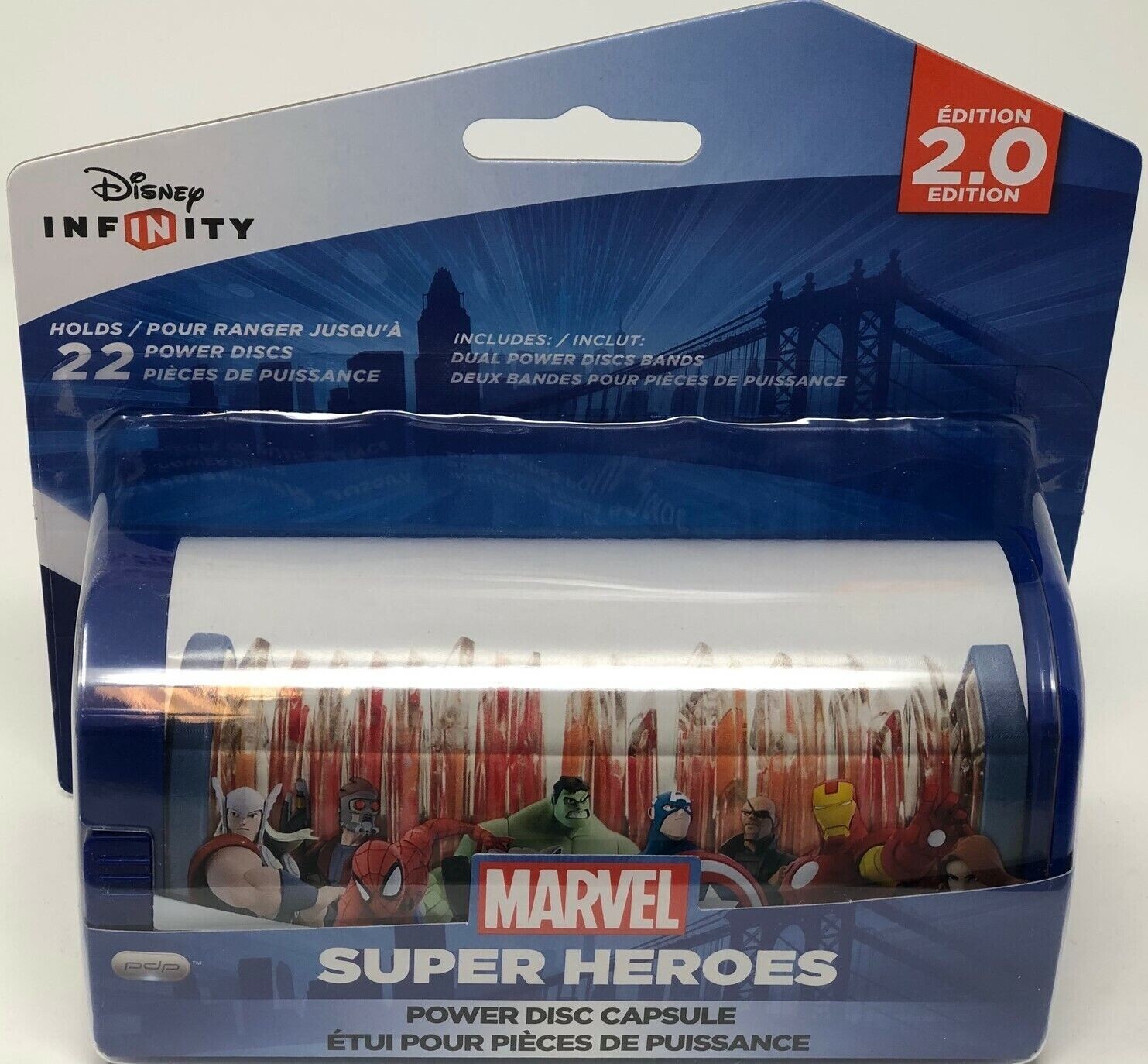 NEW Disney Infinity Marvel Super Heroes Power Disc Capsule 2.0 Holds 22 Discs
