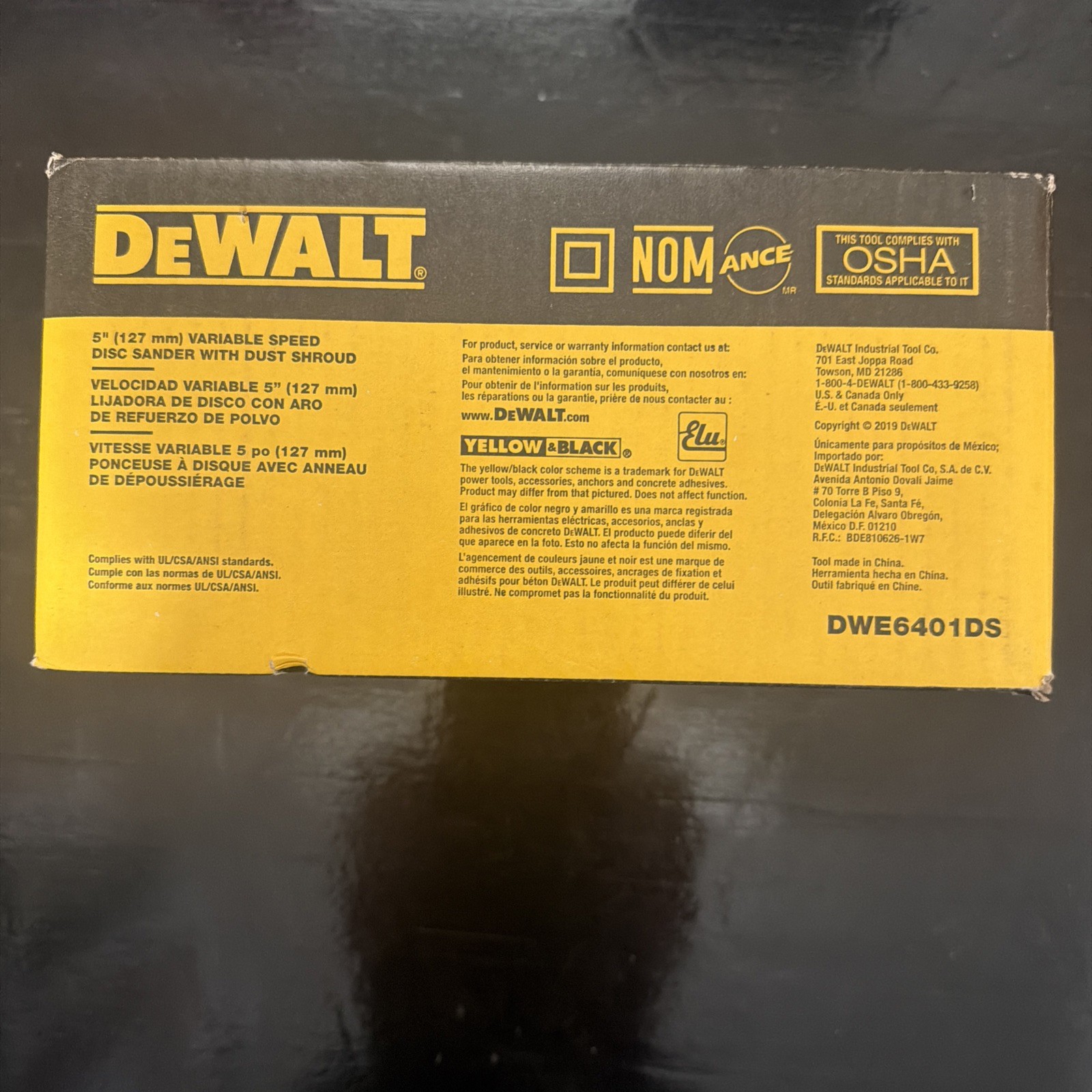 DEWALT DWE6401DS 120V Variable Speed Disc Sander