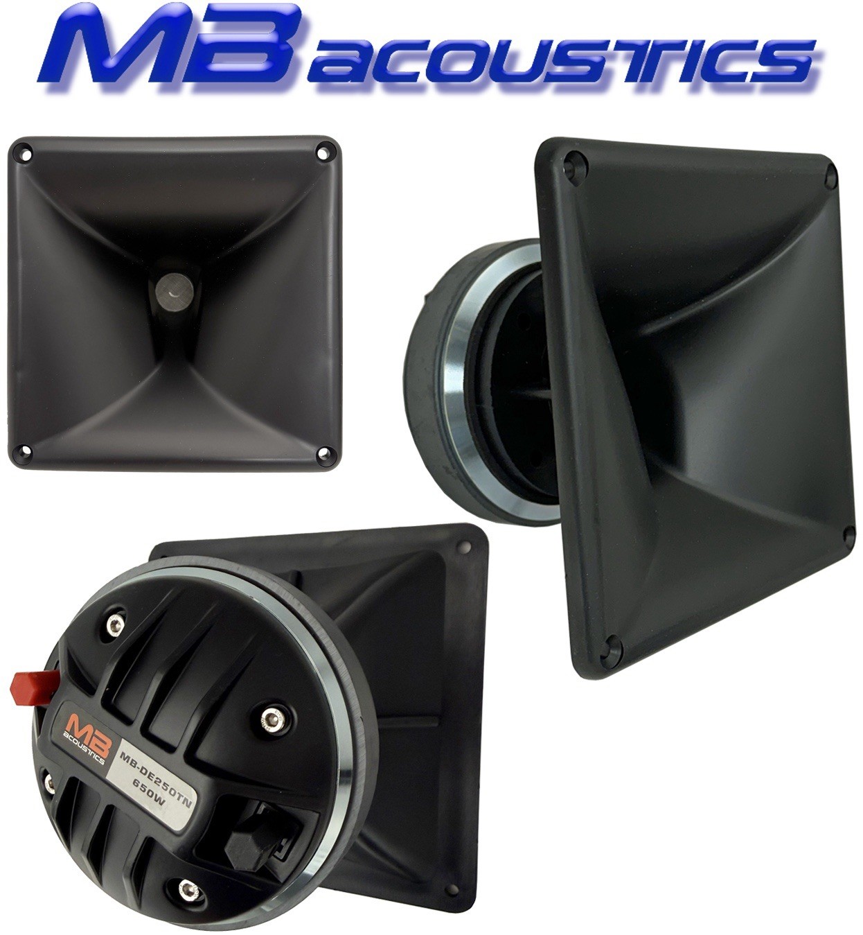 Titanium Compression Driver + 6" ABS Horn, 1.75" VC, 8Ω, 650W, MB Acoustics