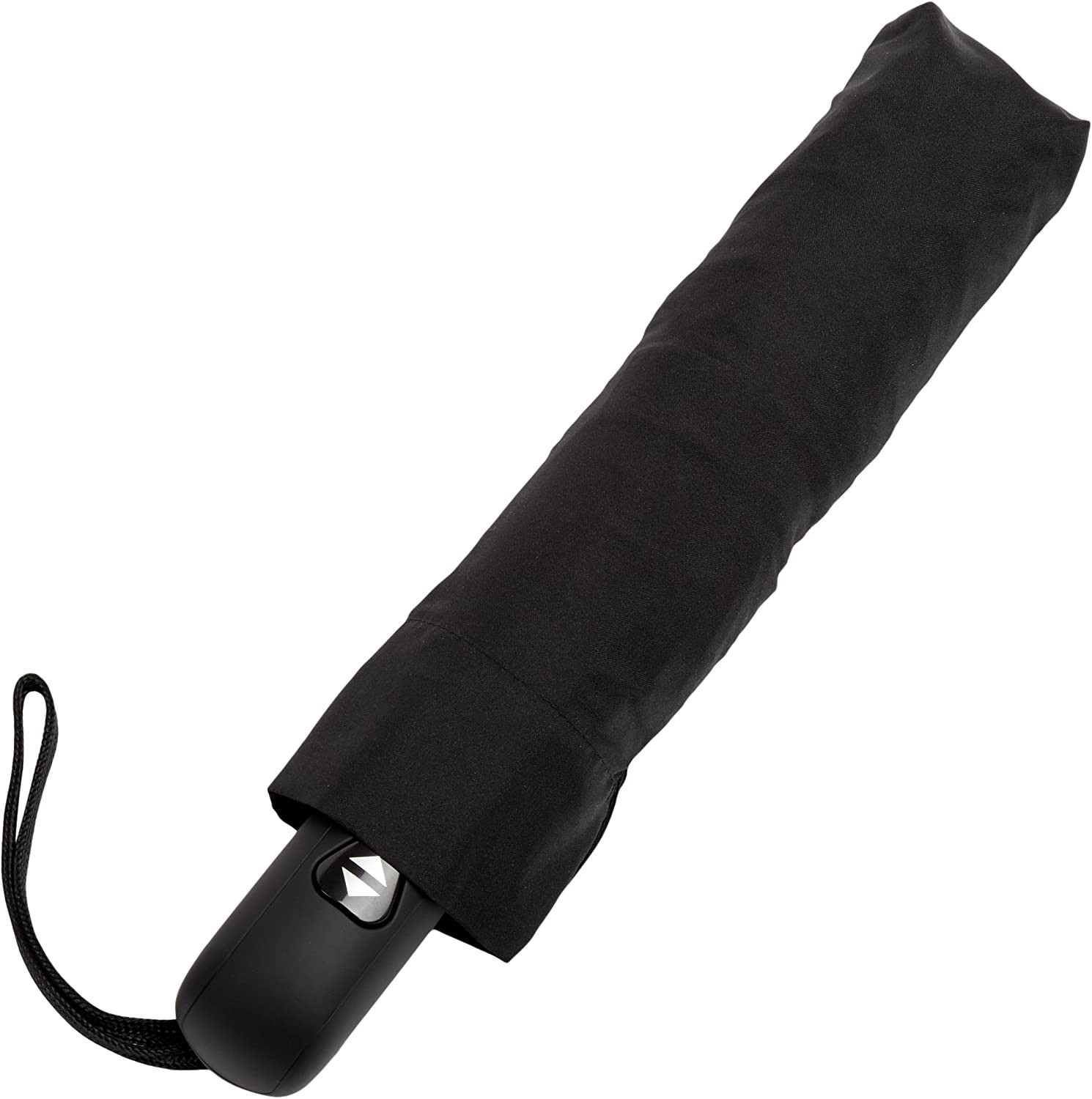 round Travel Umbrella with Auto Open/Close Button, Wind-Proof Compact Design, Wi