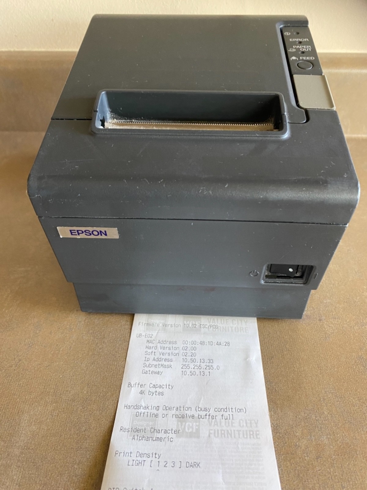 Epson TM-T88IV POS Thermal Receipt Printer  PRINTER ONLY M129H