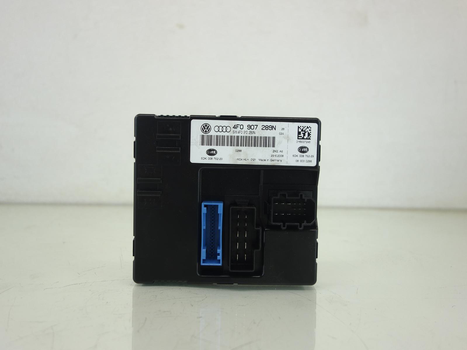 09 AUDI A6 3.0L AT 4WD Electrical Body Comfort Relay Control Module 4F0907289N