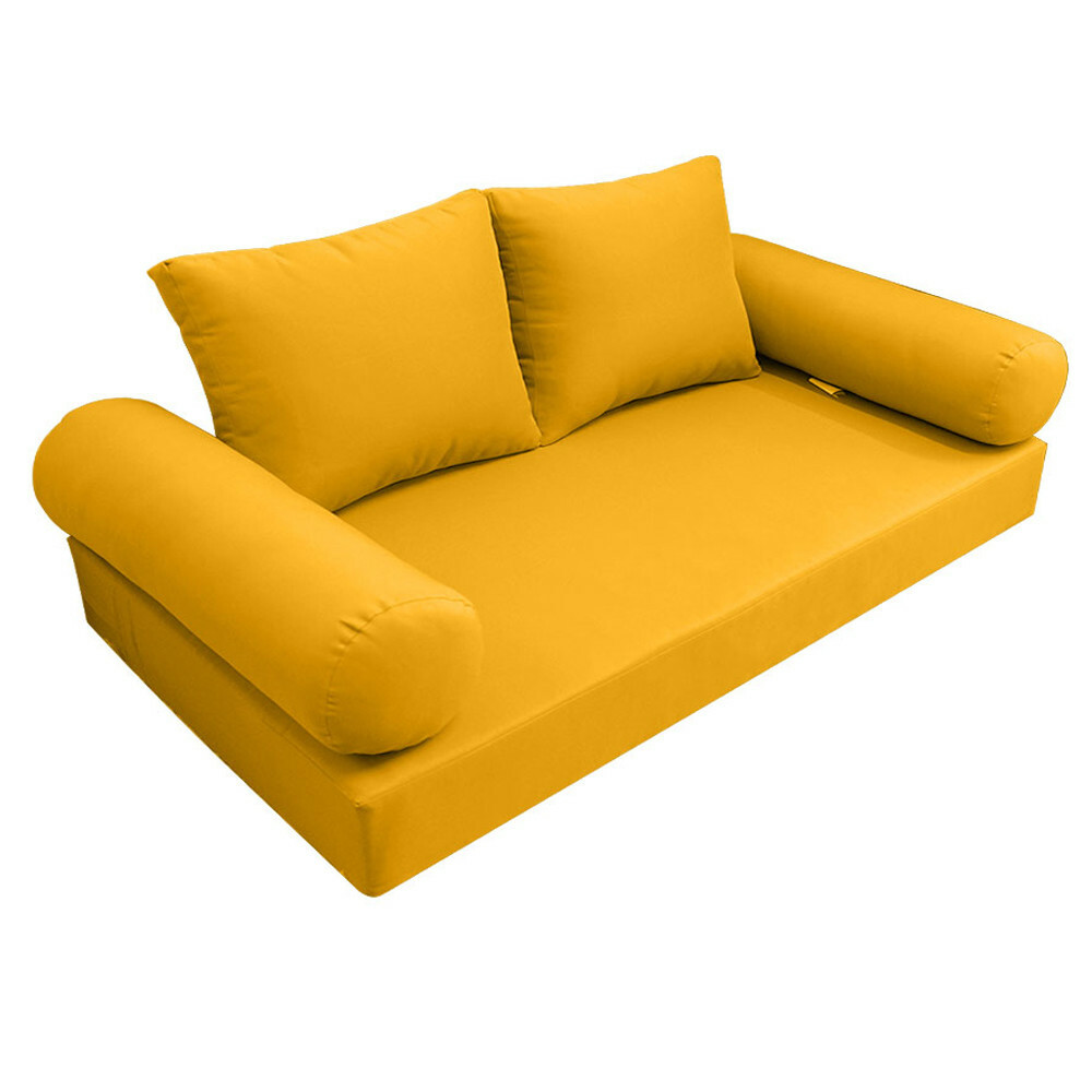|SLIPCOVER ONLY|S1 Daybed Mattress Bolster Backrest Cover Knife Edge Queen AD108