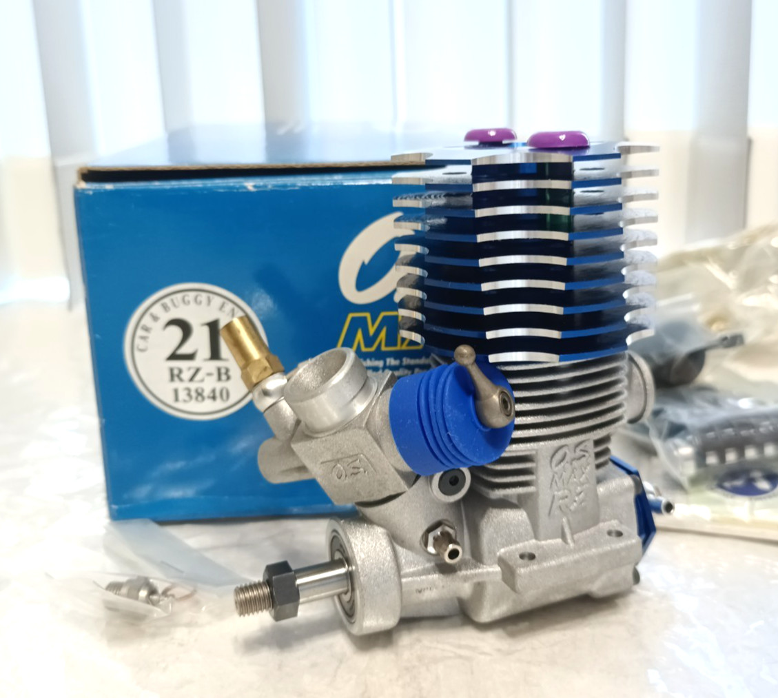 O.S. MAX 21RZ-B Nitro Engine for 1/8 RC Off-Road Buggy Car #13840 NEW