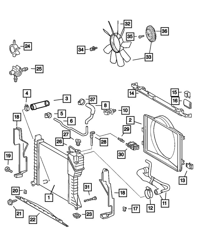 Genuine Mopar Clip 5133497AA