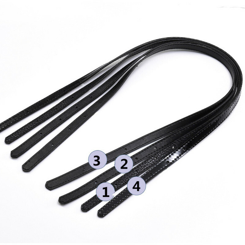 1 Pair Genuine Leather Shoulder Purse Handbag Bag Handle DIY Strap 71cm