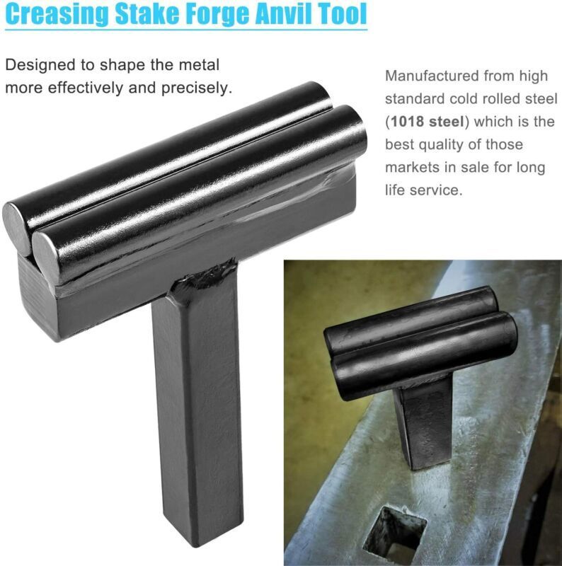 3/4" Hot Cut Creasing Stake Spring Fuller Tool for Blacksmith Anvil Forge