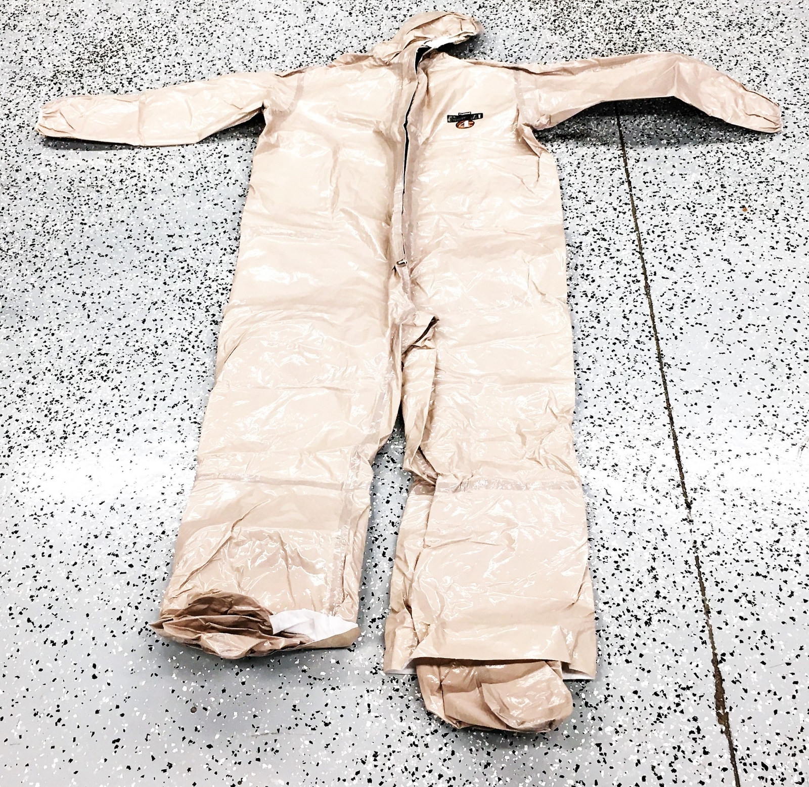 Lakeland ChemMAX 4 2XL Tan Coverall With Hood And Boots C4T165T [Lot of 2] NOS