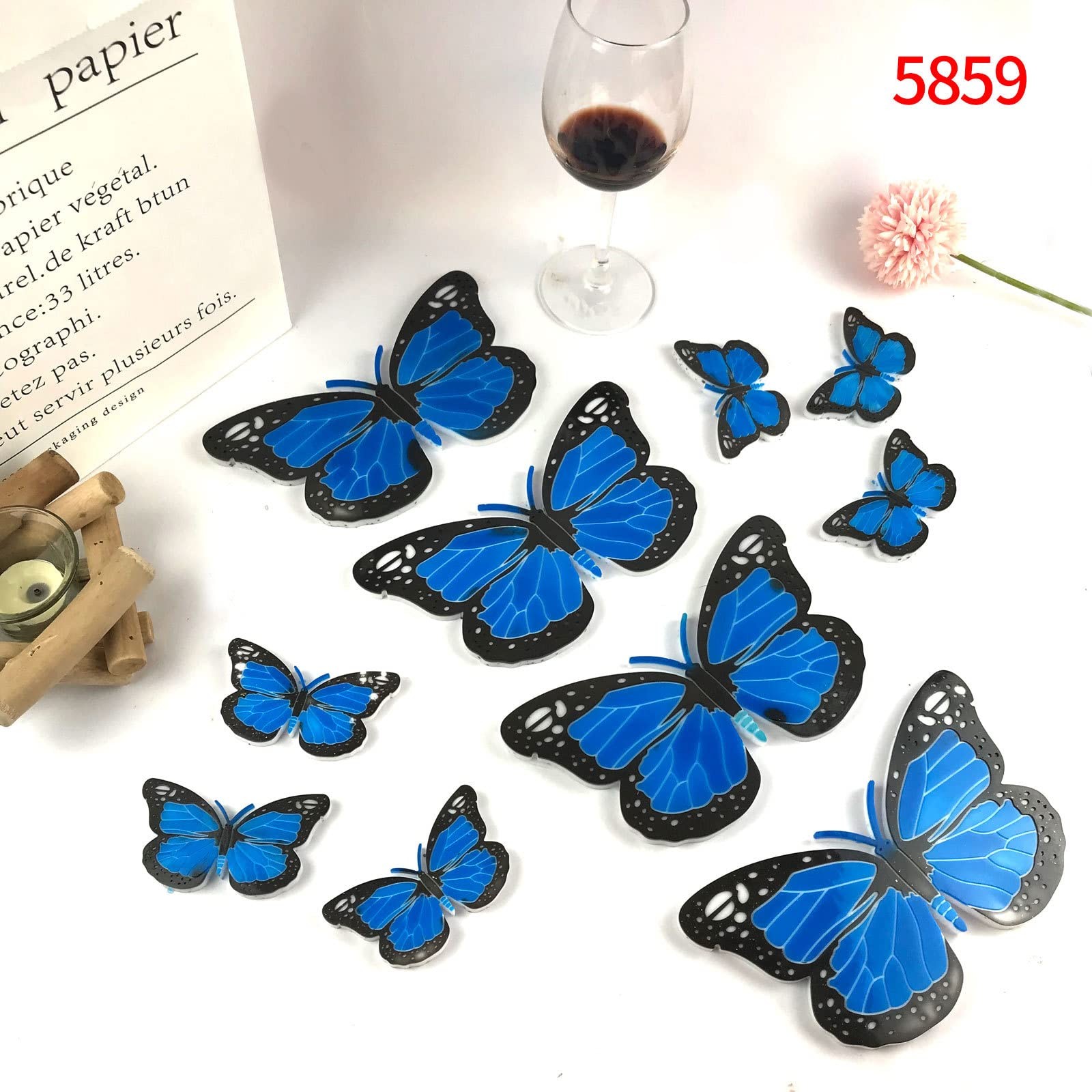 Butterfly Silicone Resin Mold Shaped Epoxy Casting White