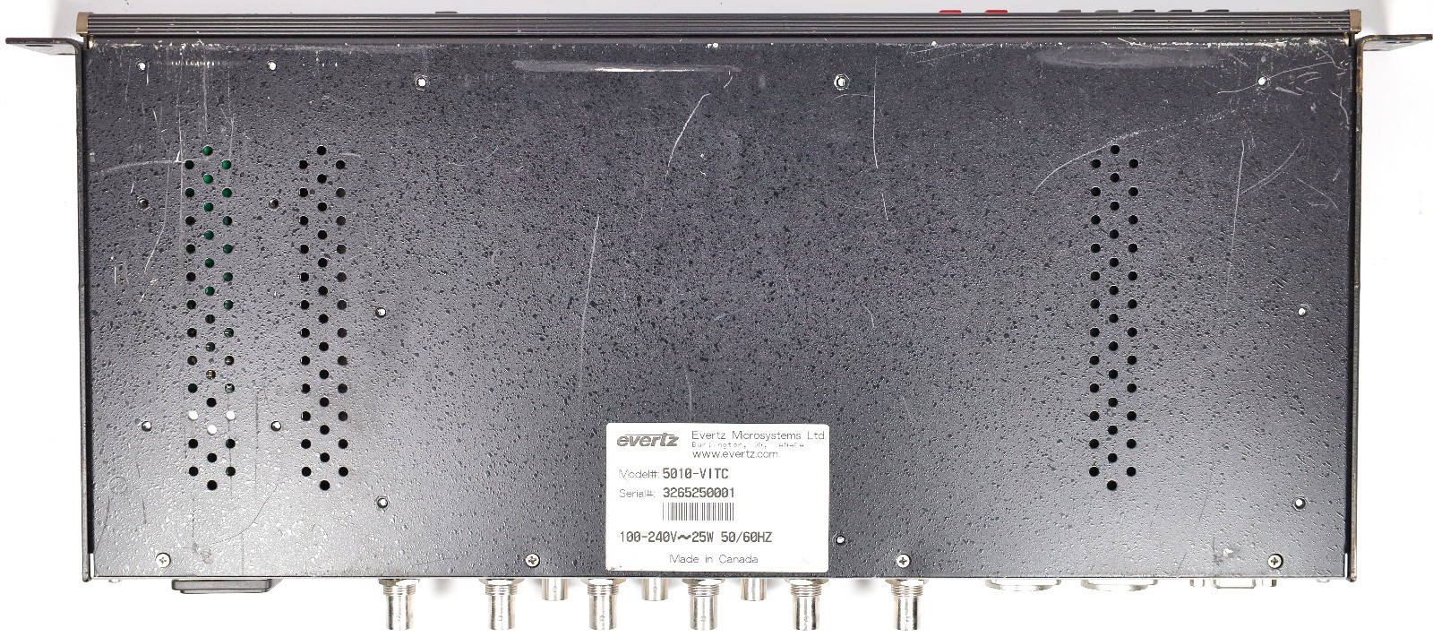 Evertz 5010-VITC Time Code Master w/ Power Cable