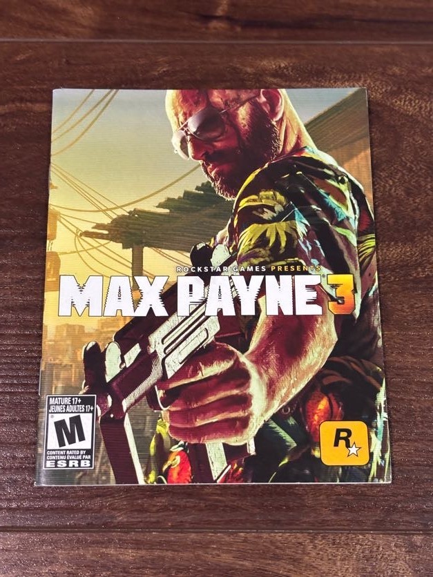 Max Payne 3 Playstation 3 PS3 Instruction Manual Only