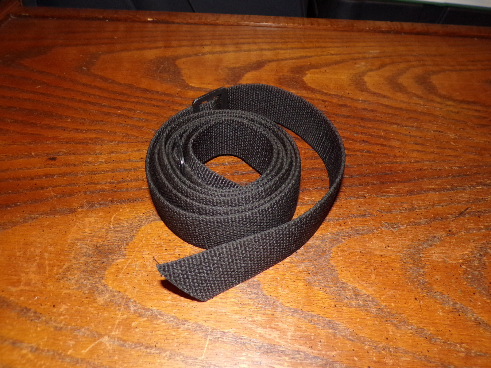 USGI black nylon long rifle sling for Army Service Rifles 72" steel buckle new
