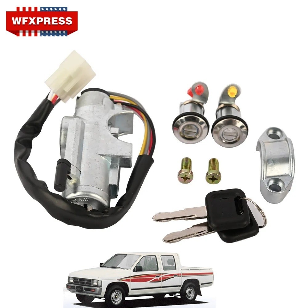 US Door Lock Cylinder & Ignition Switch Kit For Nissan D21 Pathfinder MT 86-96
