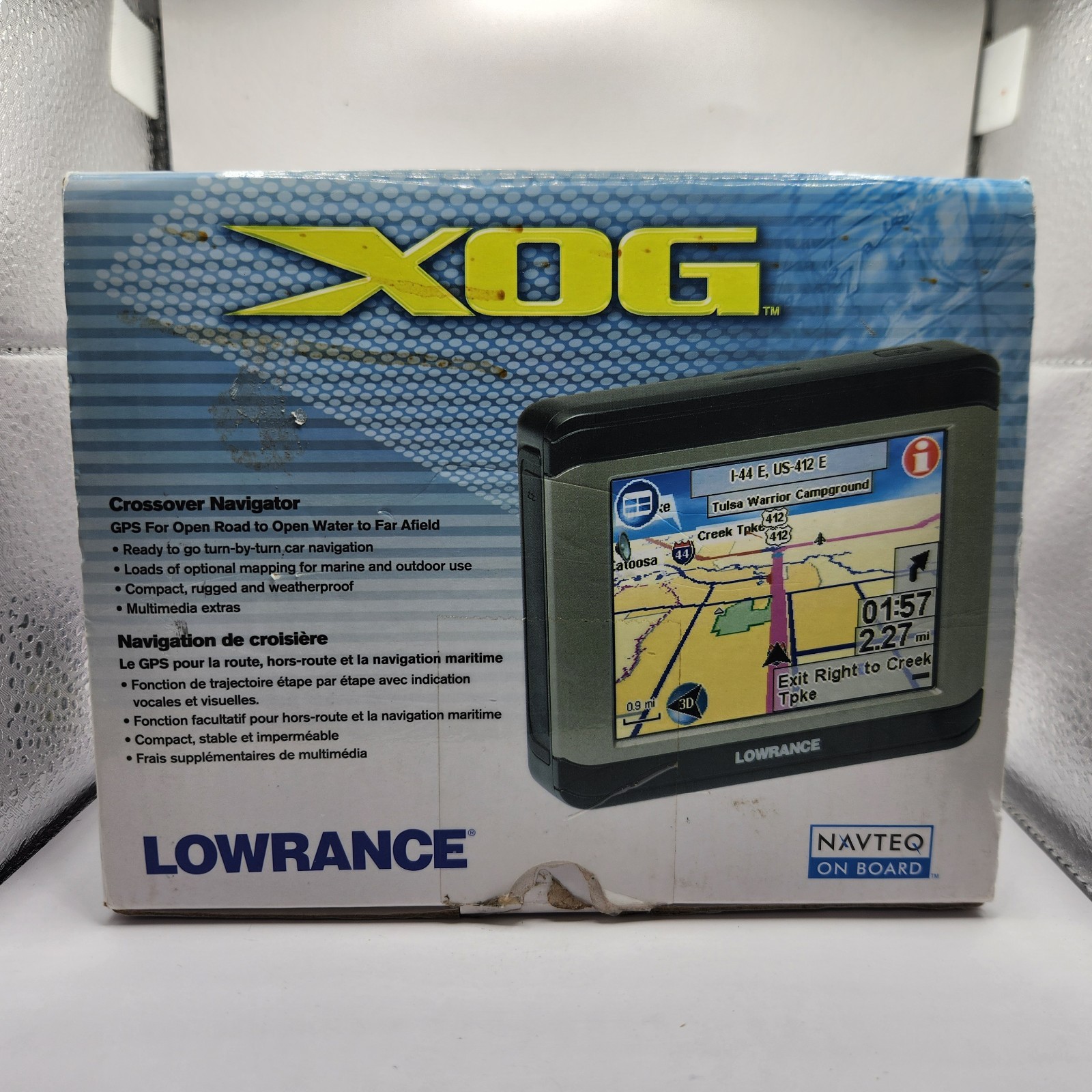 Lowrance XOG Crossoveer GPS Navigator Device (BTT6) Open Box With Inserts