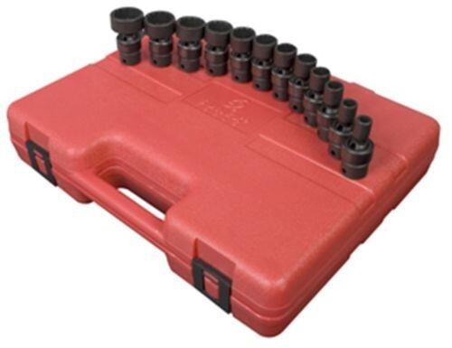 Sunex 12pc 3/8" SAE 12pt Universal Impact Sockets Tools Set Standard 3690