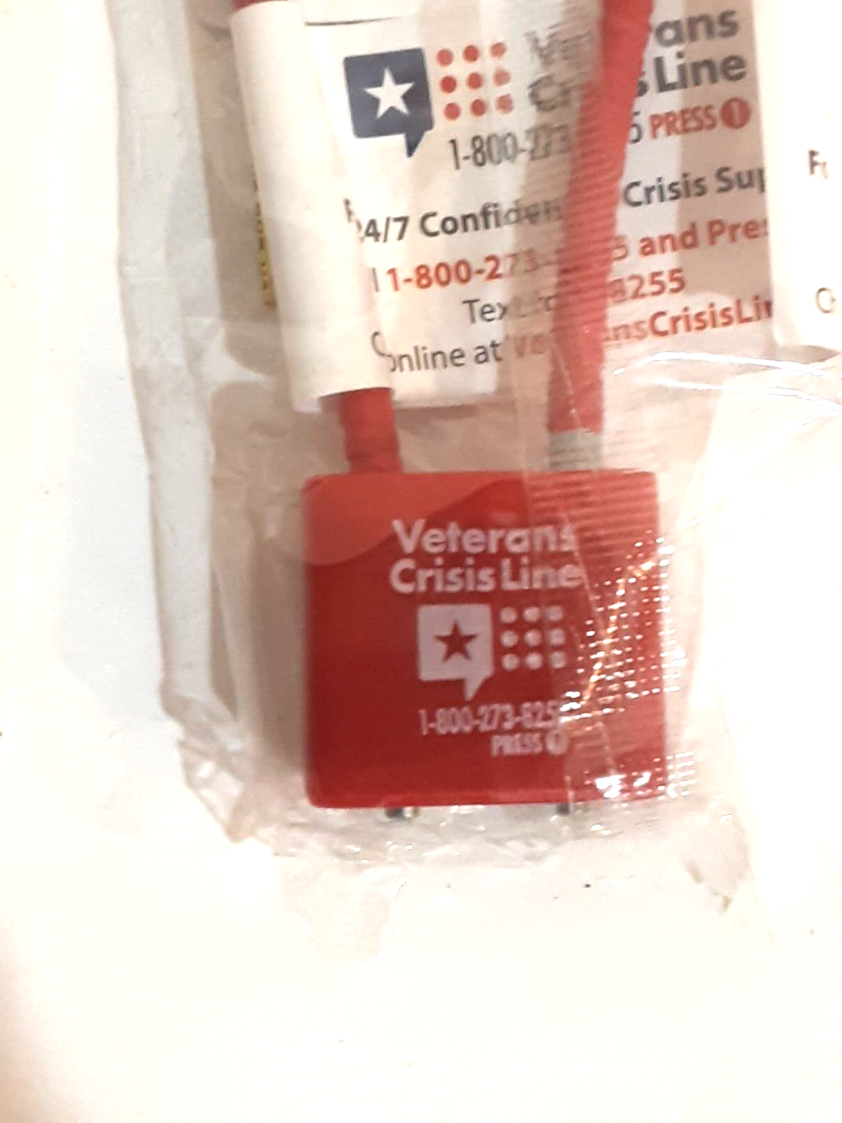 VETERAN CRISIS LINE CABLE GUN LOCK NEW