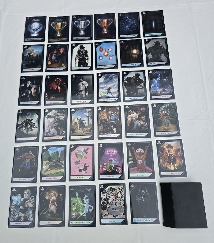 RARE 2017 PLAYSTATION EXPERIENCE SET OF 35 COLLECTOR'S CARDS. $50 EA. READ DESC!