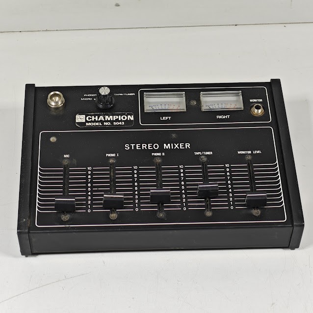 Champion 5043 Stereo Mixer - Untested, No Cable, Vintage Audio