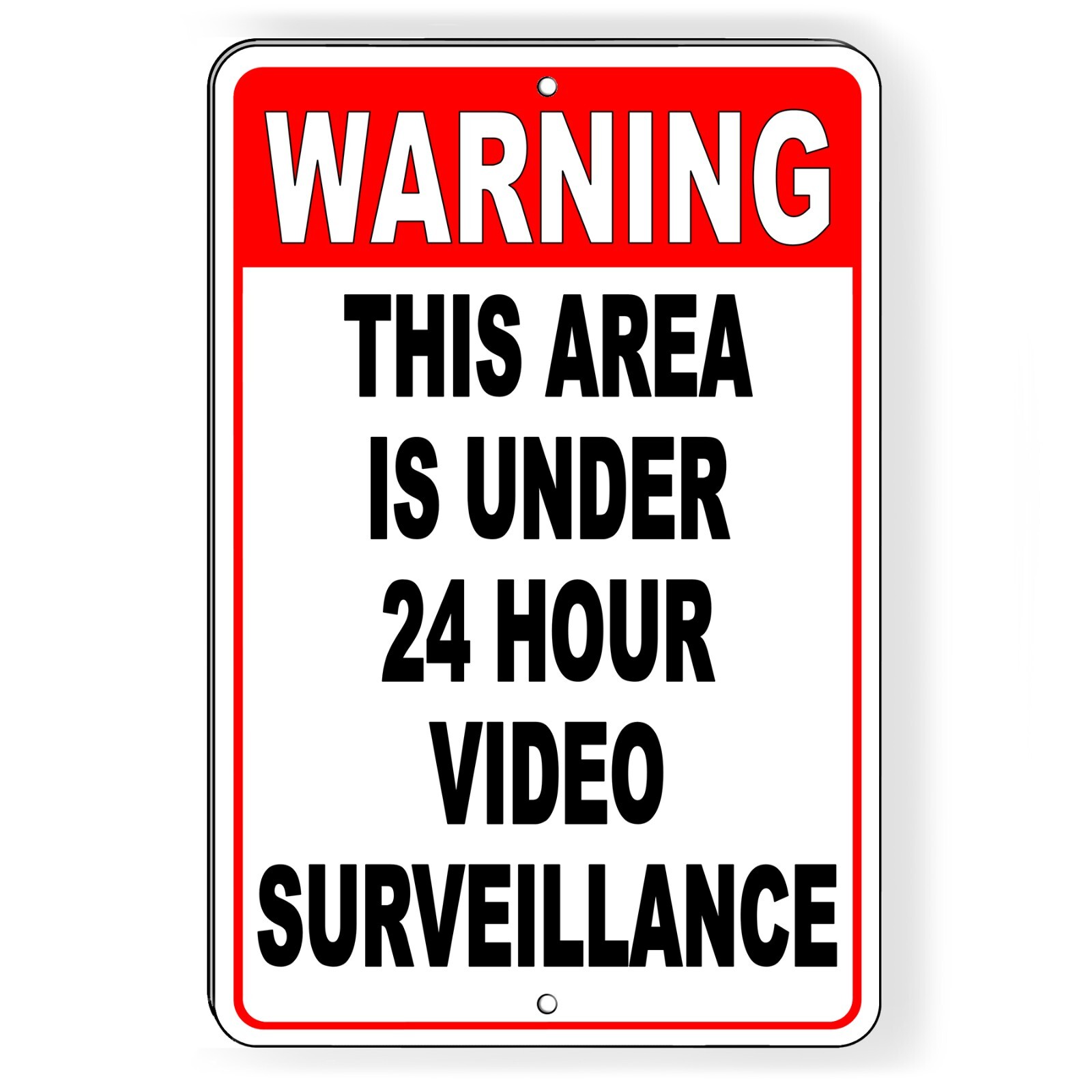 Video Surveillance Security 8" x 12" Aluminum Sign No Trespassing Alarm Camera