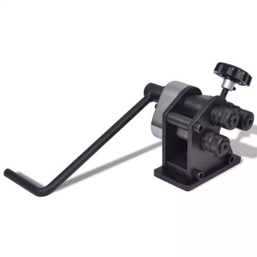 Manual Rolling Machine Three Roll Gear Bending Tools Hand-Cranking Pipe Bender