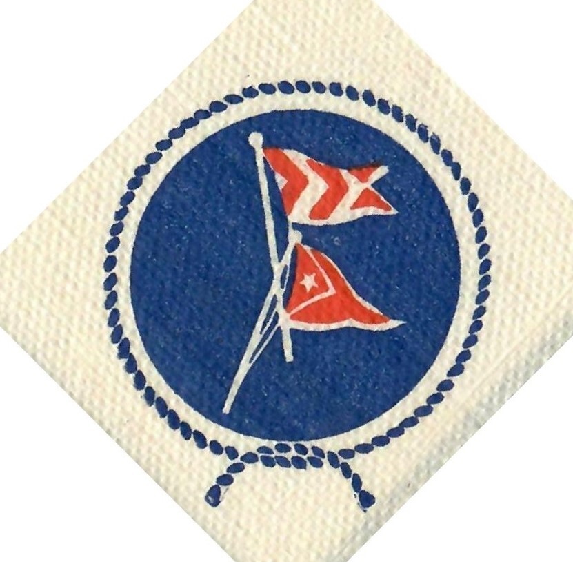 Southern California Yacht Club Cocktail Lounge Napkin 1930s 1950s Balboa maybe