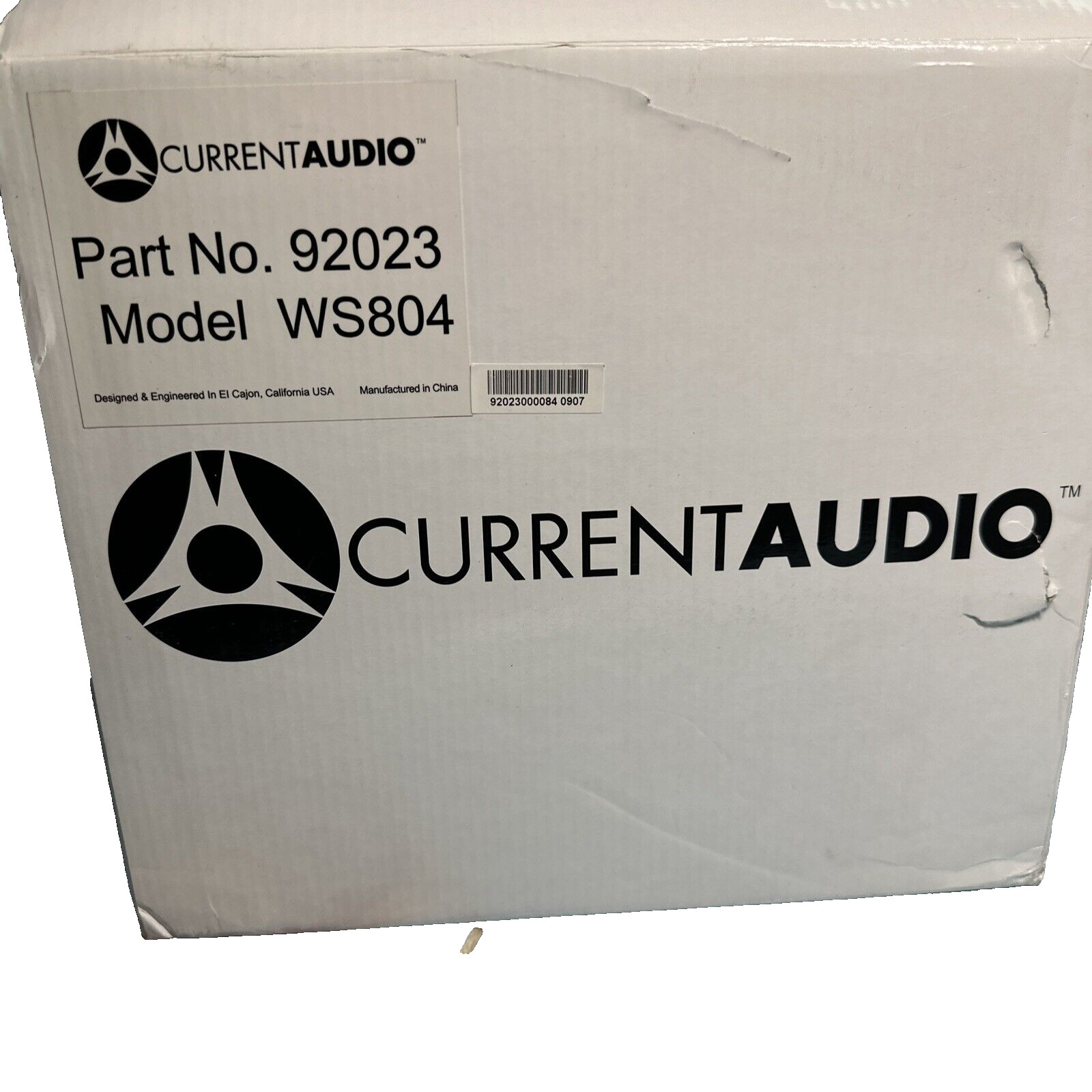 Pair CURRENT AUDIO WS804 8” CARBON FIBER CONE 2-WAY IN WALL LOUDSPEAKERS