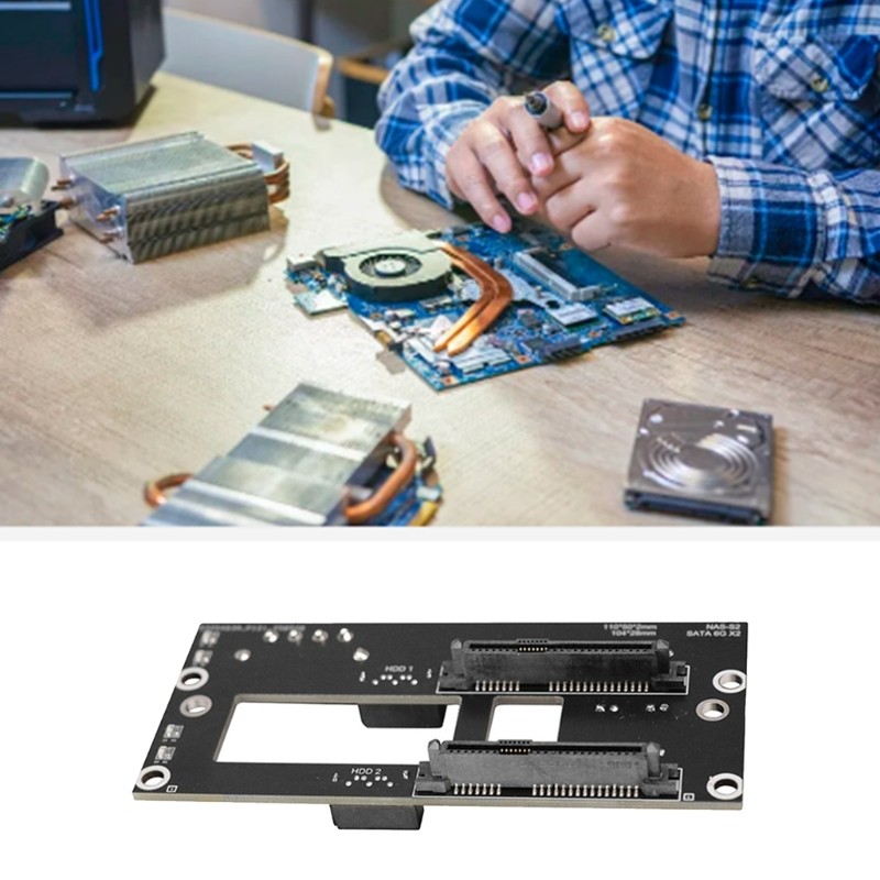 Double 2.5/3.5inch Hard Drive Backplane Large 4D Power Chassis Adapter Plate