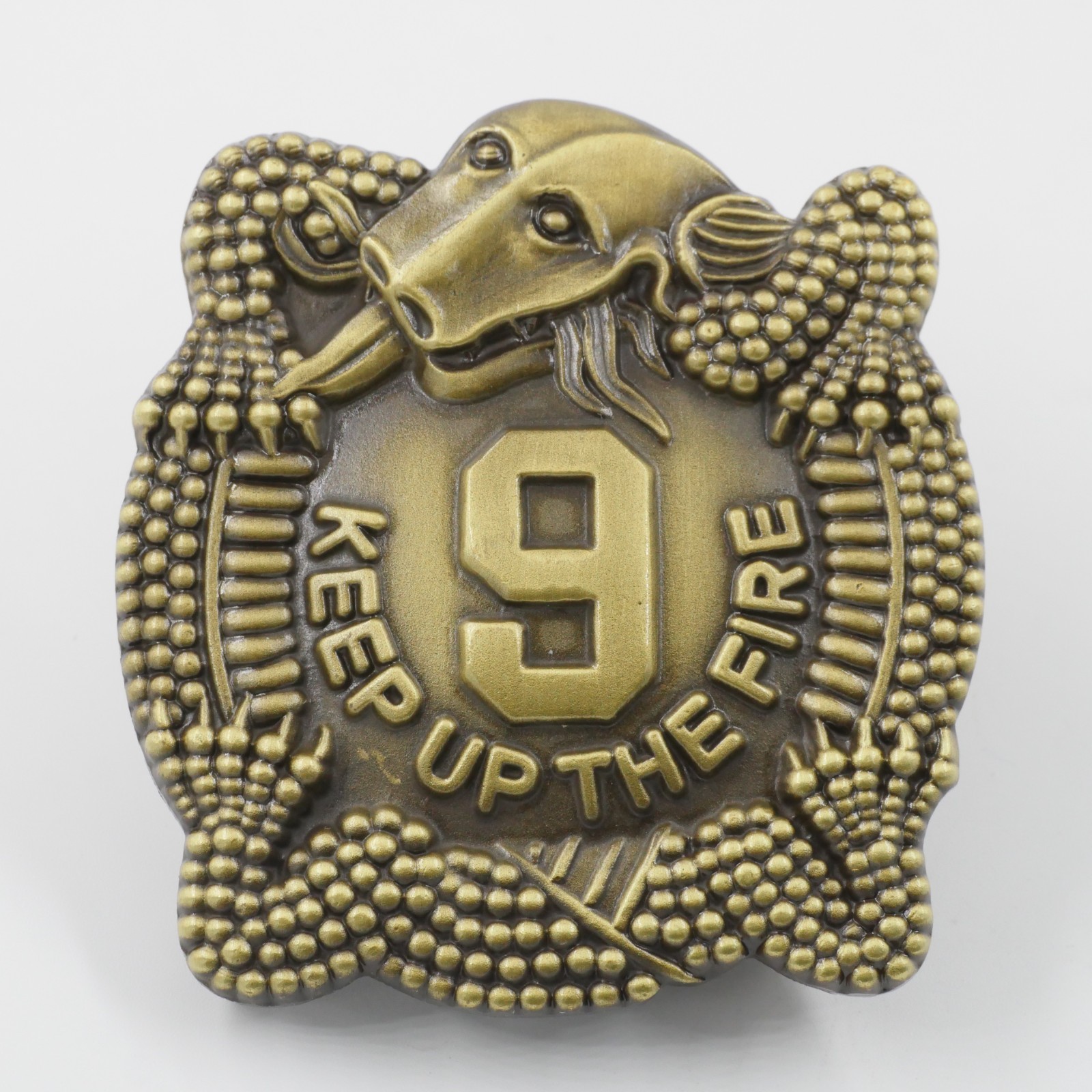 [367] US Army Manchu Mile Belt Buckle 9th Infantry Regiment Rare