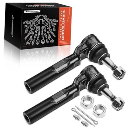 2 x Front Outer Tie Rod Ends, Compatible with Chevrolet Silverado 1500 99-06,