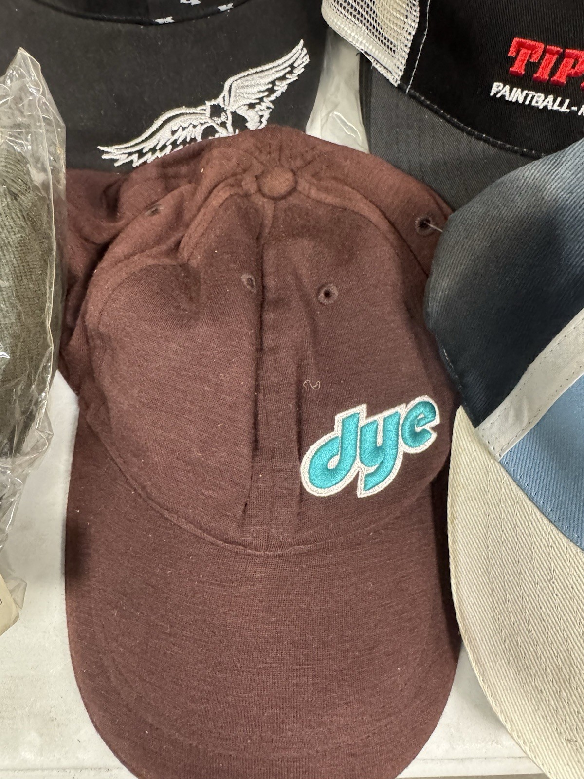 Old School Paintball Hat Lot
