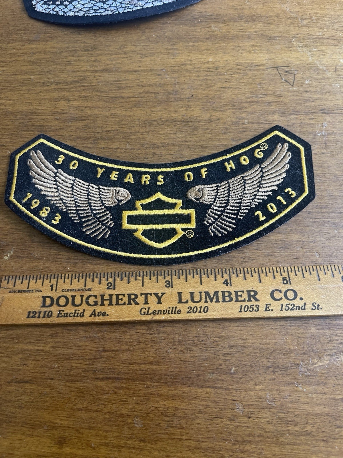 2013 Harley Davidson Owners Group 30 Years of HOG  Rocker Patch 5 3/4"