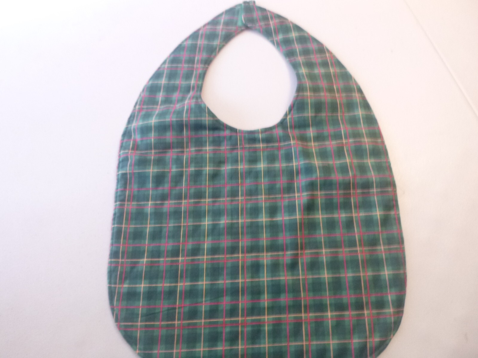 Adult Bib/Clothing Protector double thickness with Quilted Diamond Backing