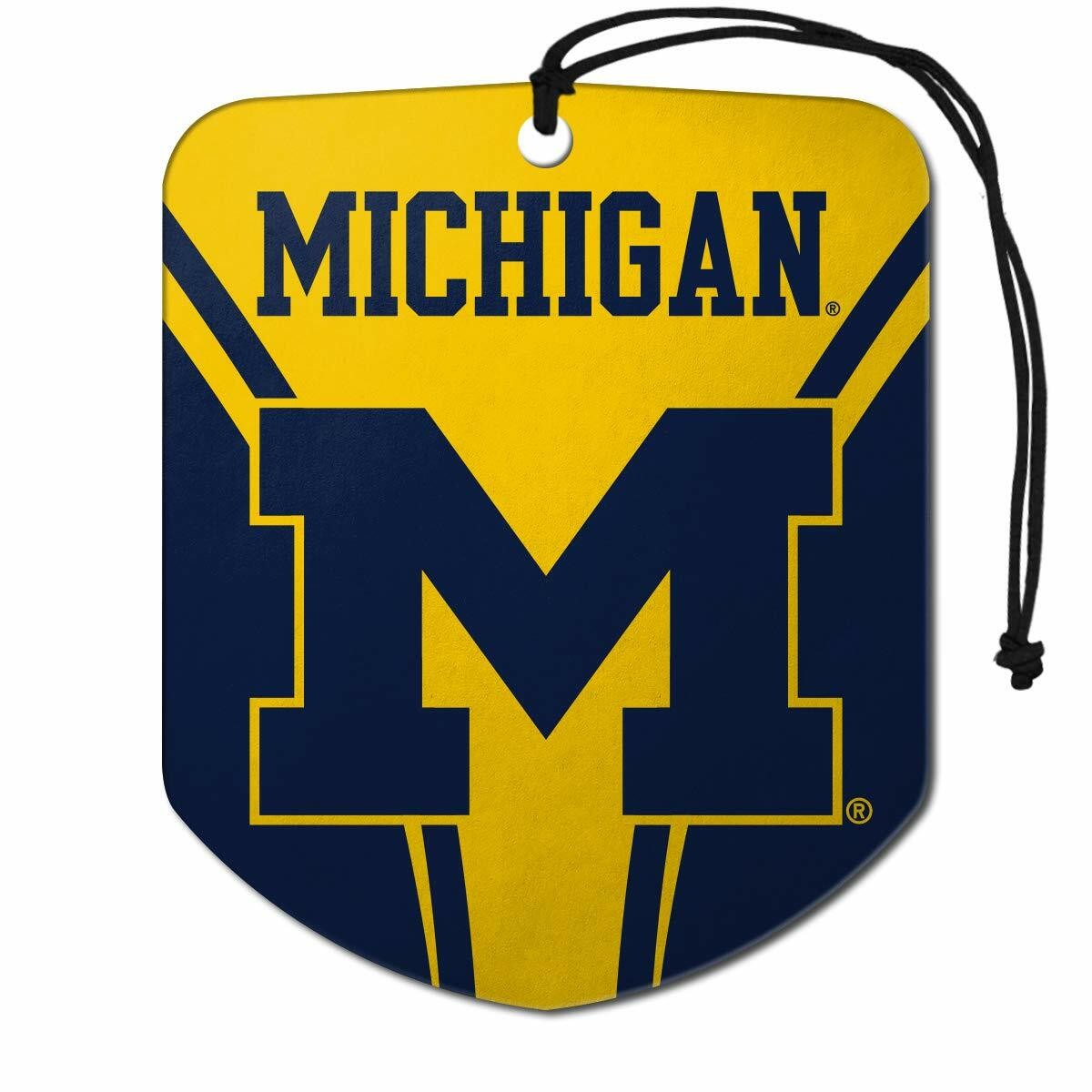 Fanmats 61620 Michigan Wolverines Hanging Car Air Freshener 2PK Midnight Ice Sce
