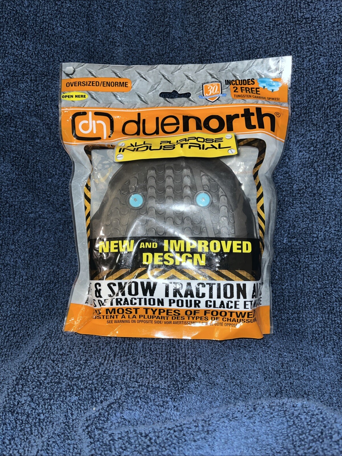 NEW Due North Oversized Industrial Ice & Snow Traction Cleats Size 13 Plus Seale