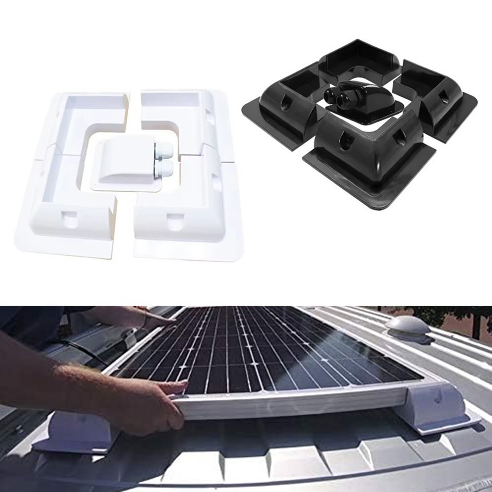 Solar Panel Mounting Bracket Kit ABS for Use on Vehicles and Garages