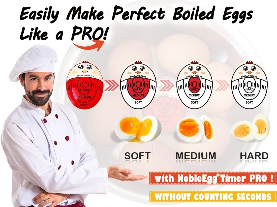 Egg Timer Pro Boiling Egg Timer Color Changing Soft Hard Boiled No BPA Certified