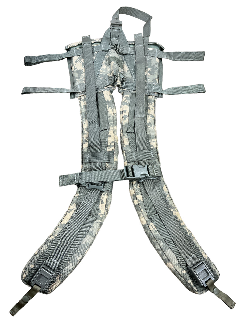 GENUINE US MILITARY MOLLE ENHANCED FRAME SHOULDER STRAPS ACU Camo VGC