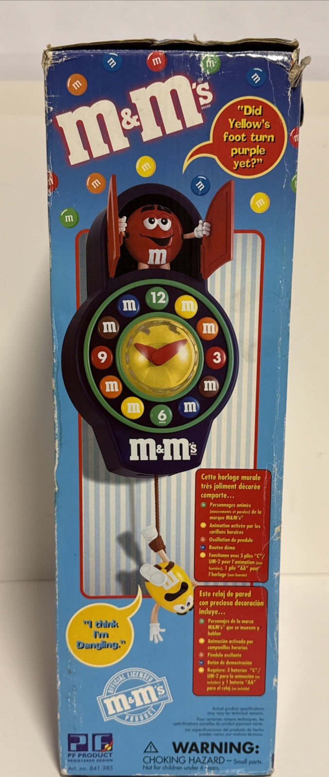 M&M Animated Pendulum Cuckoo Wall Clock/For Parts/Untested/Read