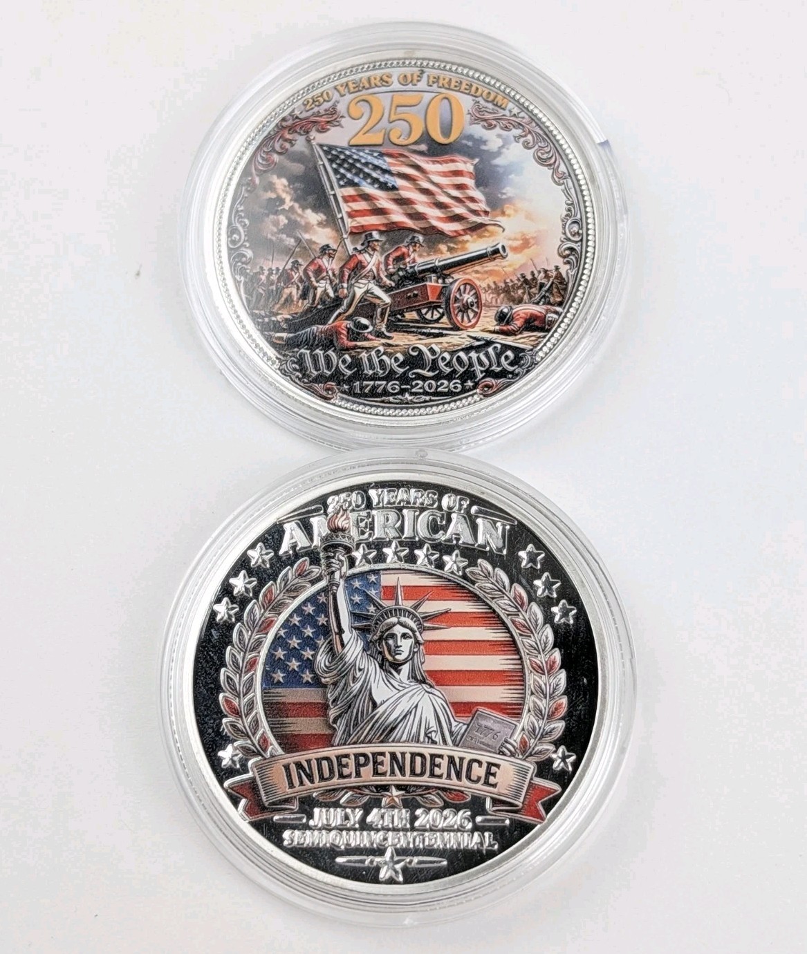 Challenge Coin Set: 250 YEARS of AMERICAN INDEPENDENCE / We The People 1776-2026