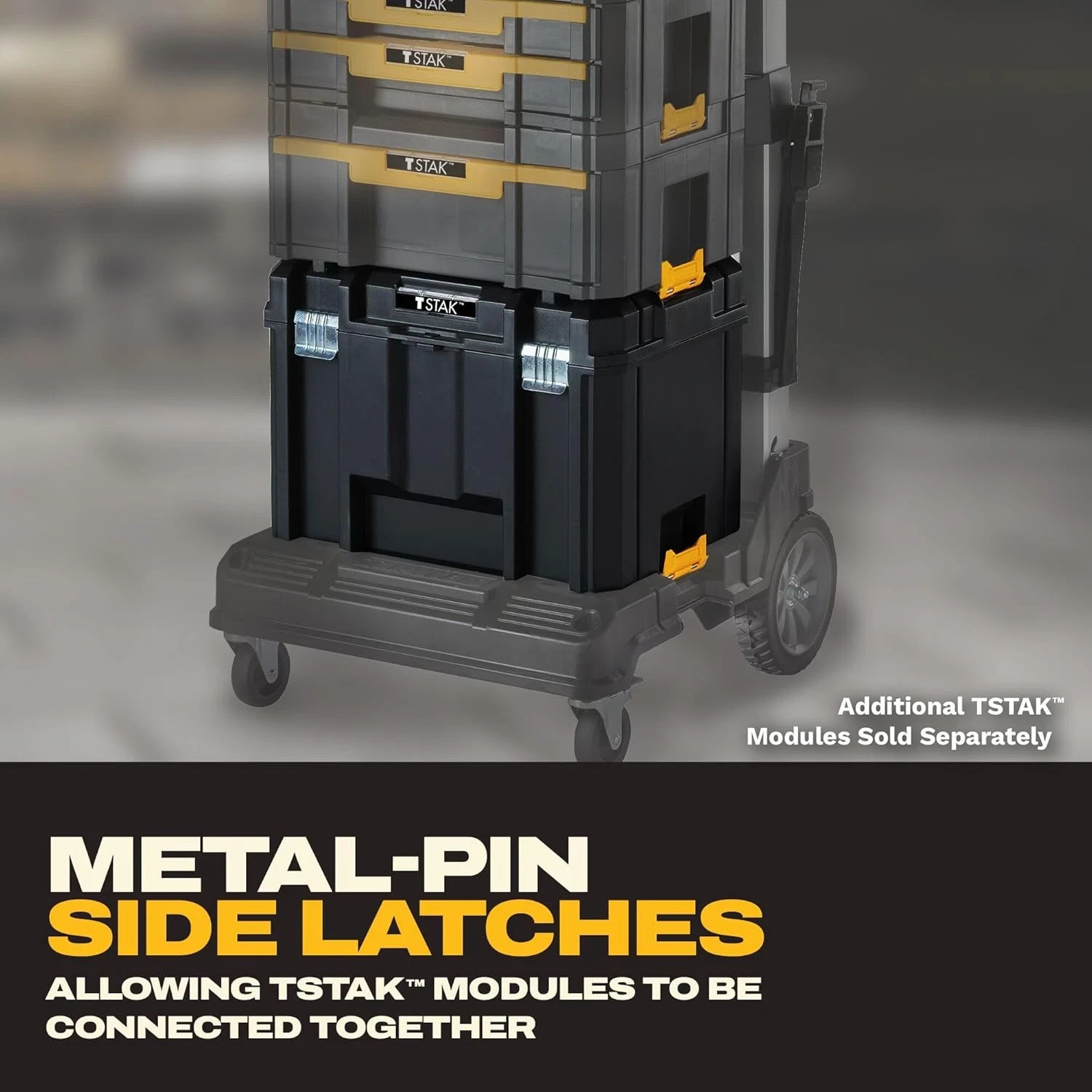 DEWALT TSTAK Tool Box, Extra Large Design, Removable Tray for Easy Access to Too