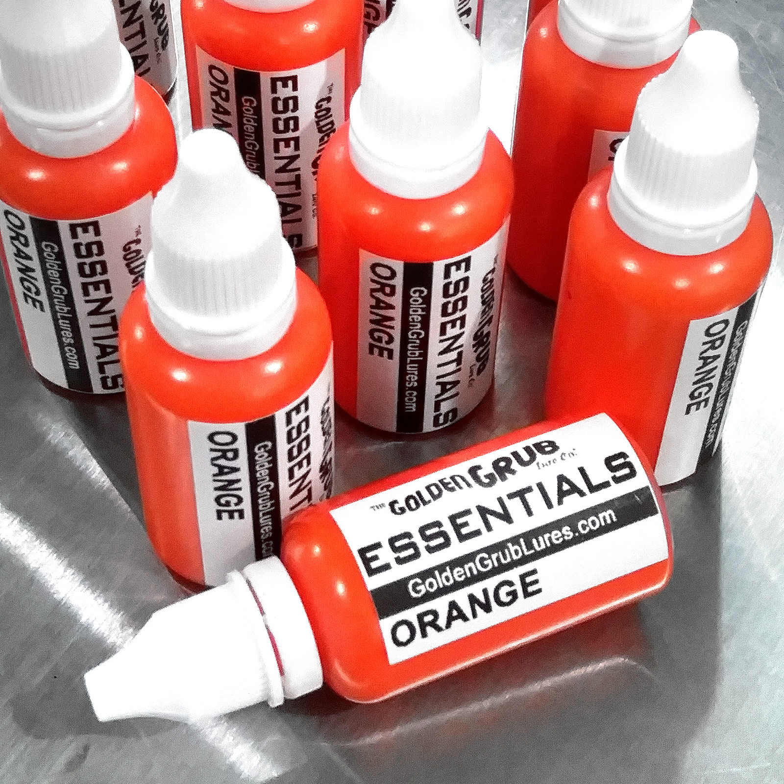 NEW 1 OZ. ORANGE Essentials Color Fishing Soft Plastic Lure Making plastisol