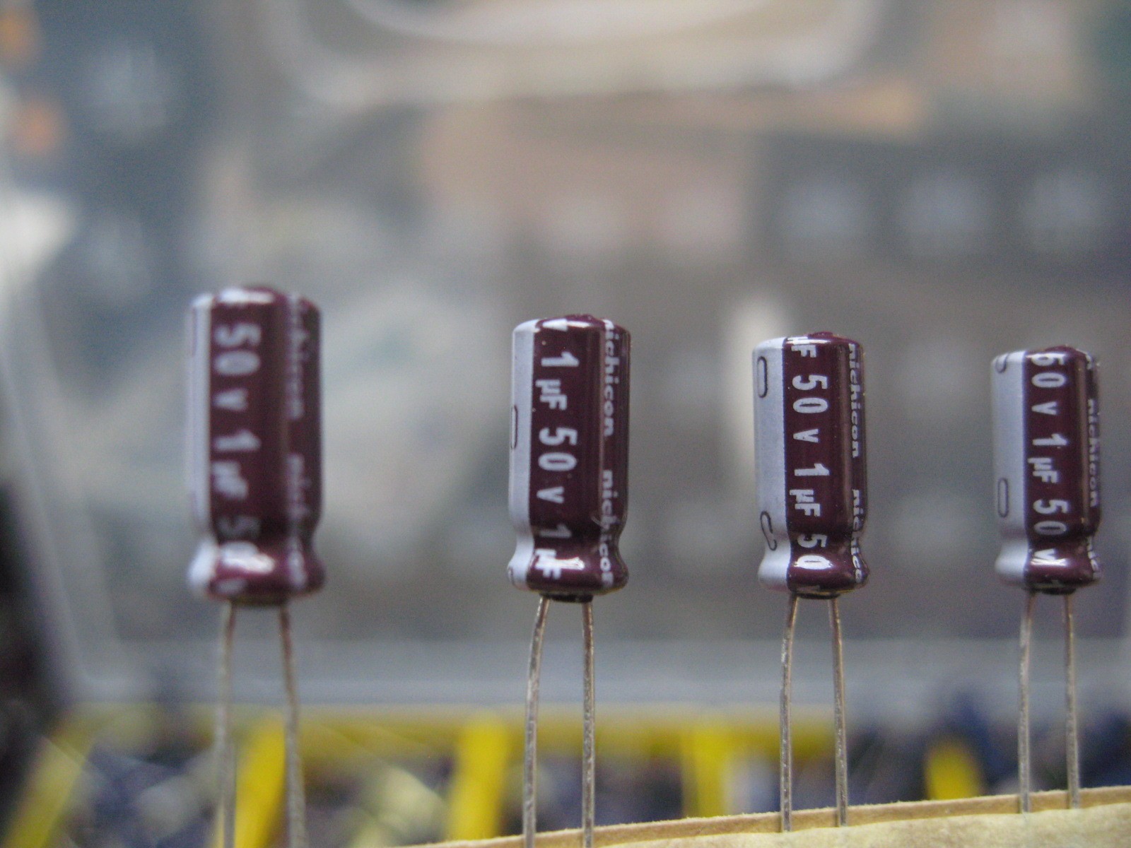 NEW Nichicon - LD Series - Radial Electrolytic Capacitors - 50V 1uF - 10 Pieces